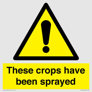 These crops have been sprayed